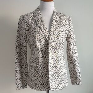 Nine West Leopard Print Blazer